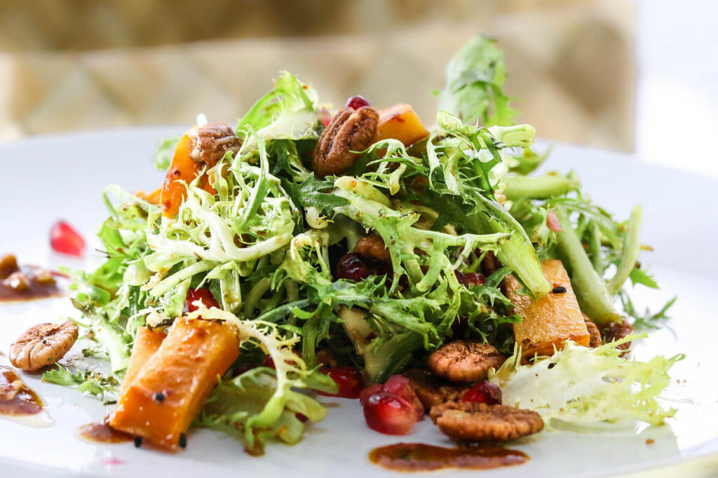 Fresh Pecan-Topped Salad