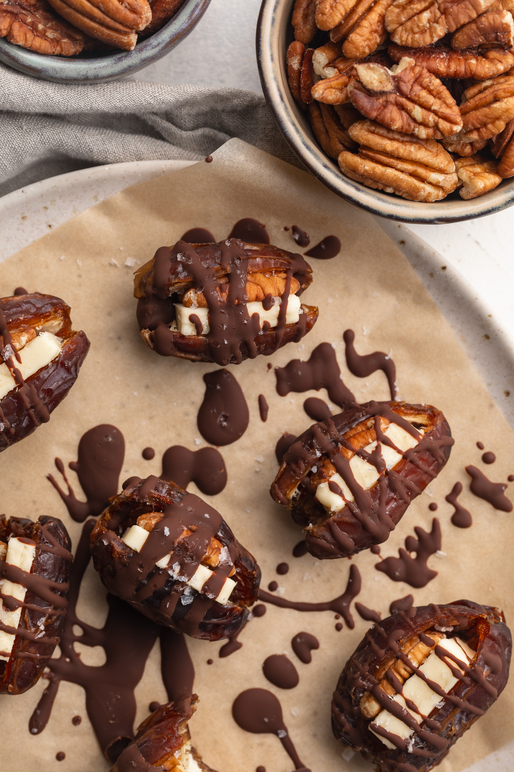 Butter Pecan Stuffed Dates