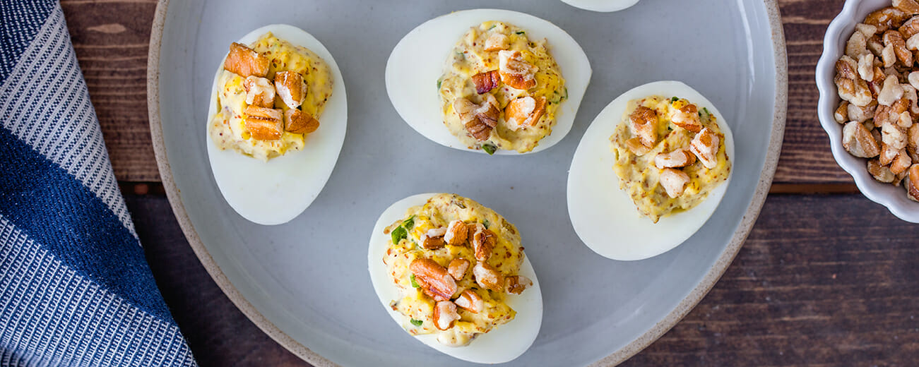 Pecan Deviled Eggs