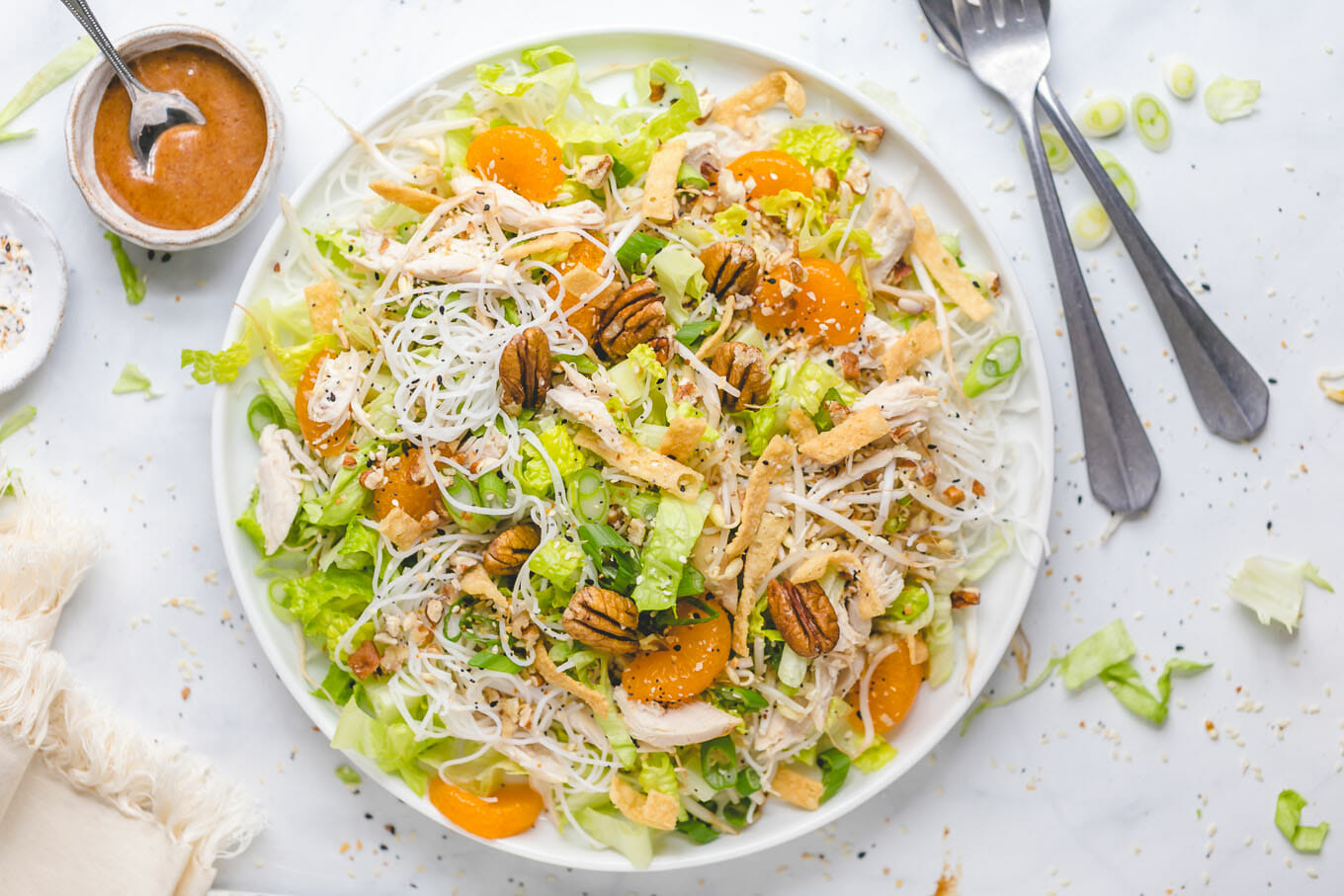 Chinese Chicken Salad with Pecans