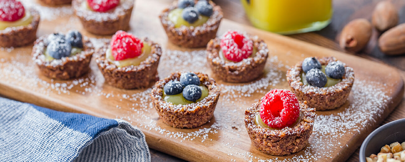 Mini Pecan Lemon Berry Tarts