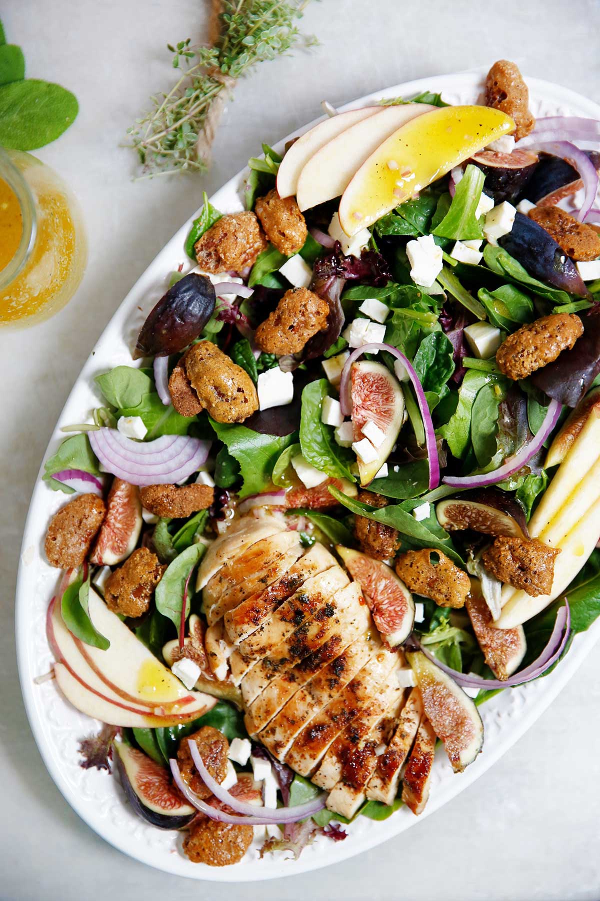 Candied Pecan and Herb Chicken Salad