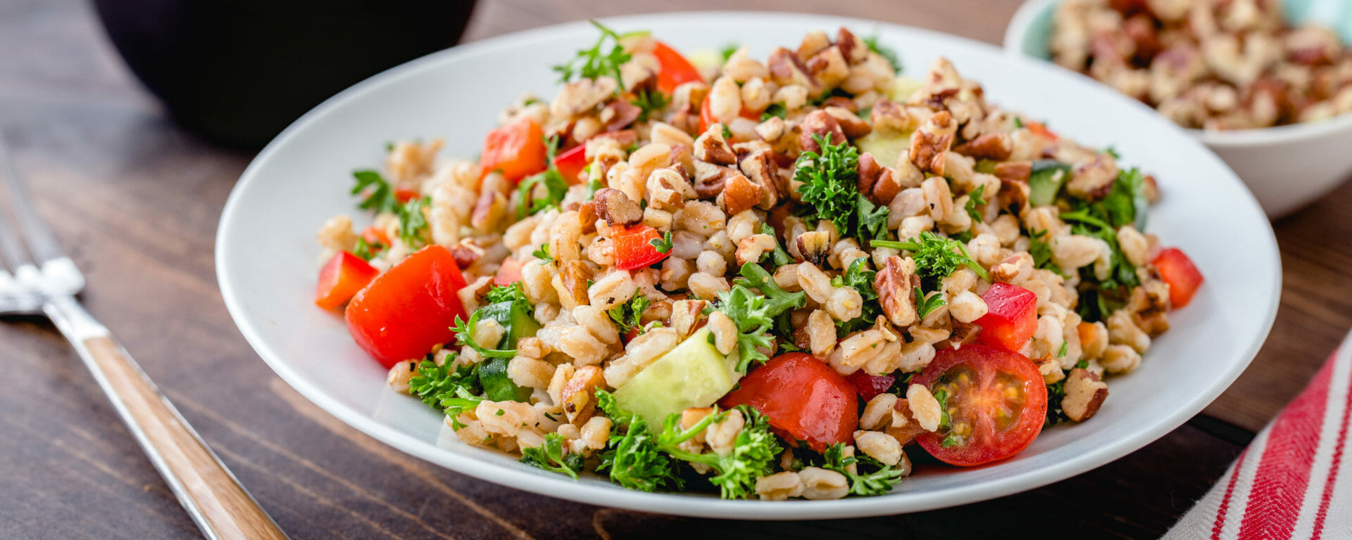 Farro and Pecan Tabbouleh