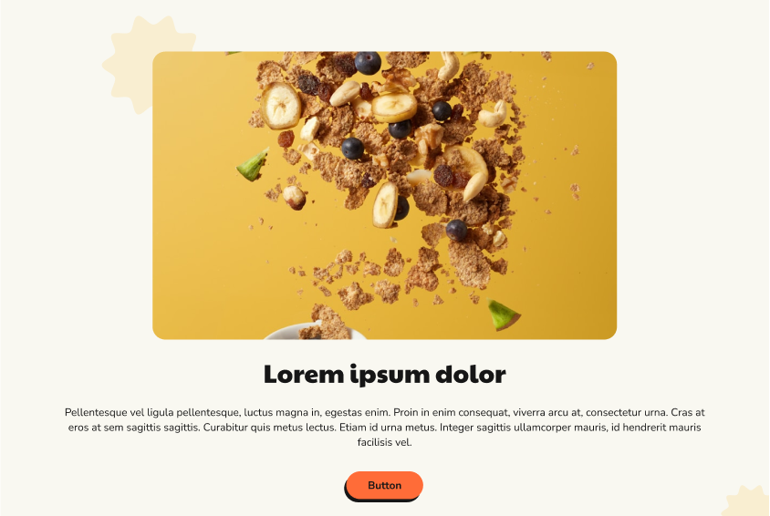 Center Image w Short Paragraph Widget