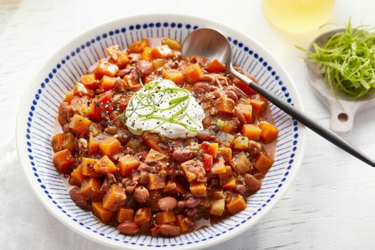 Butternut Squash and Pecan Chili