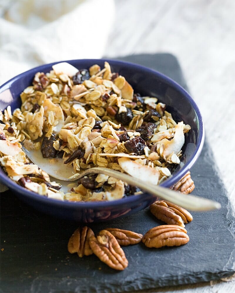 Cinnamon Pecan Homemade Breakfast Cereal