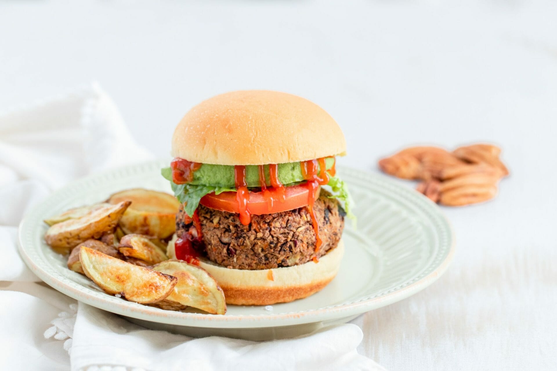 Vegan Pecan Bean Burgers