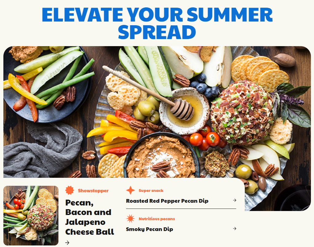 Recipe Showcase widget