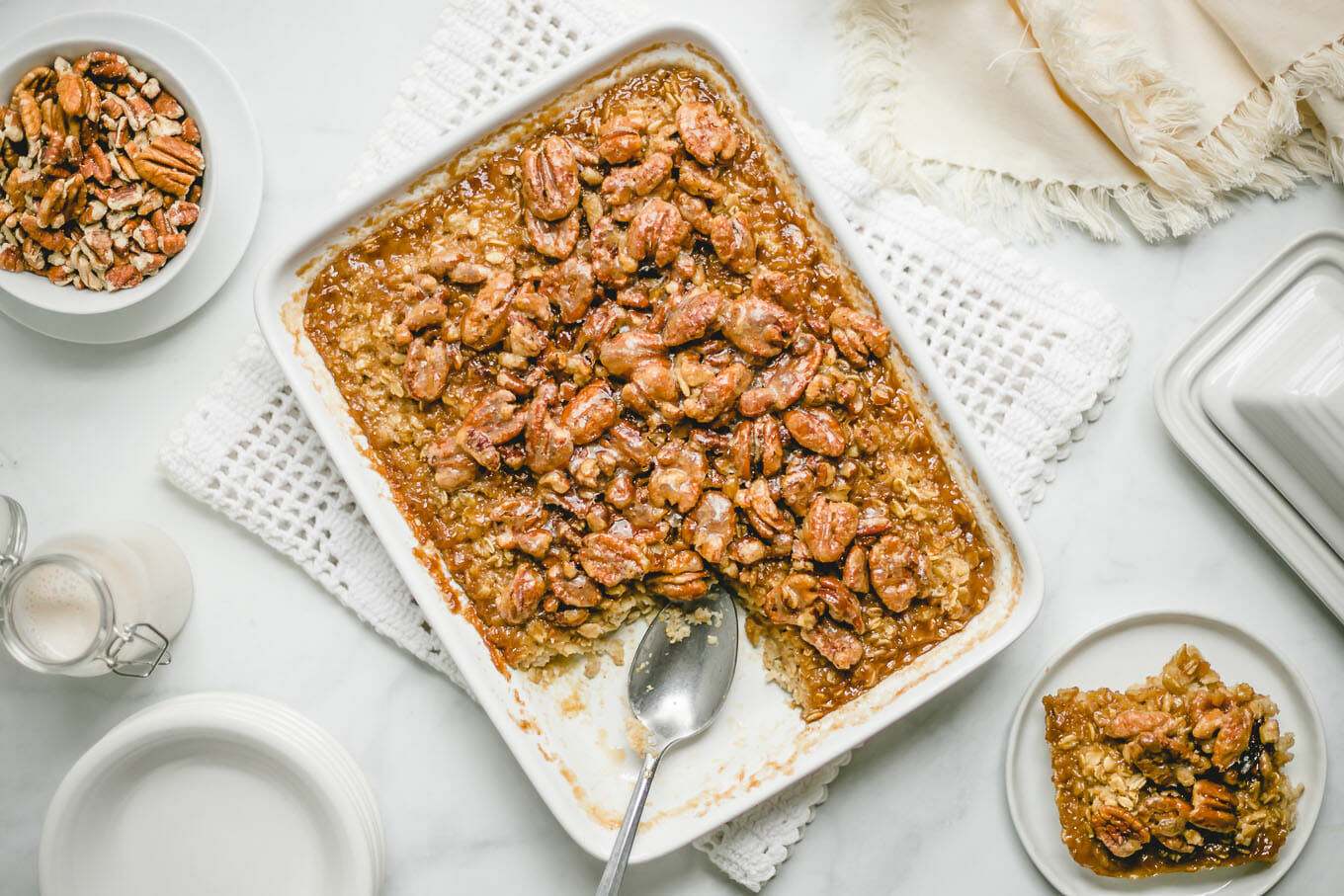Pecan Pie Baked Oatmeal