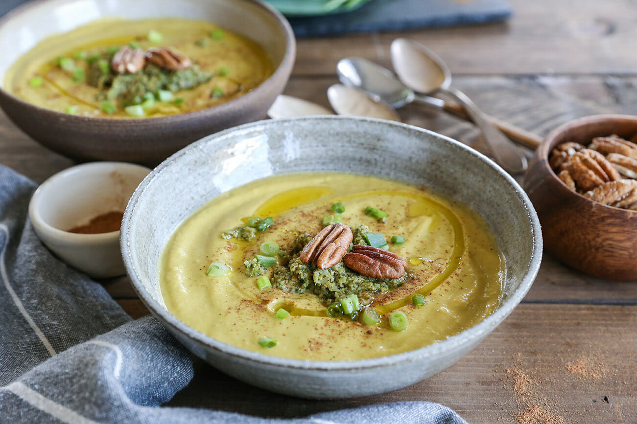Roasted Pecan Butternut Squash Soup