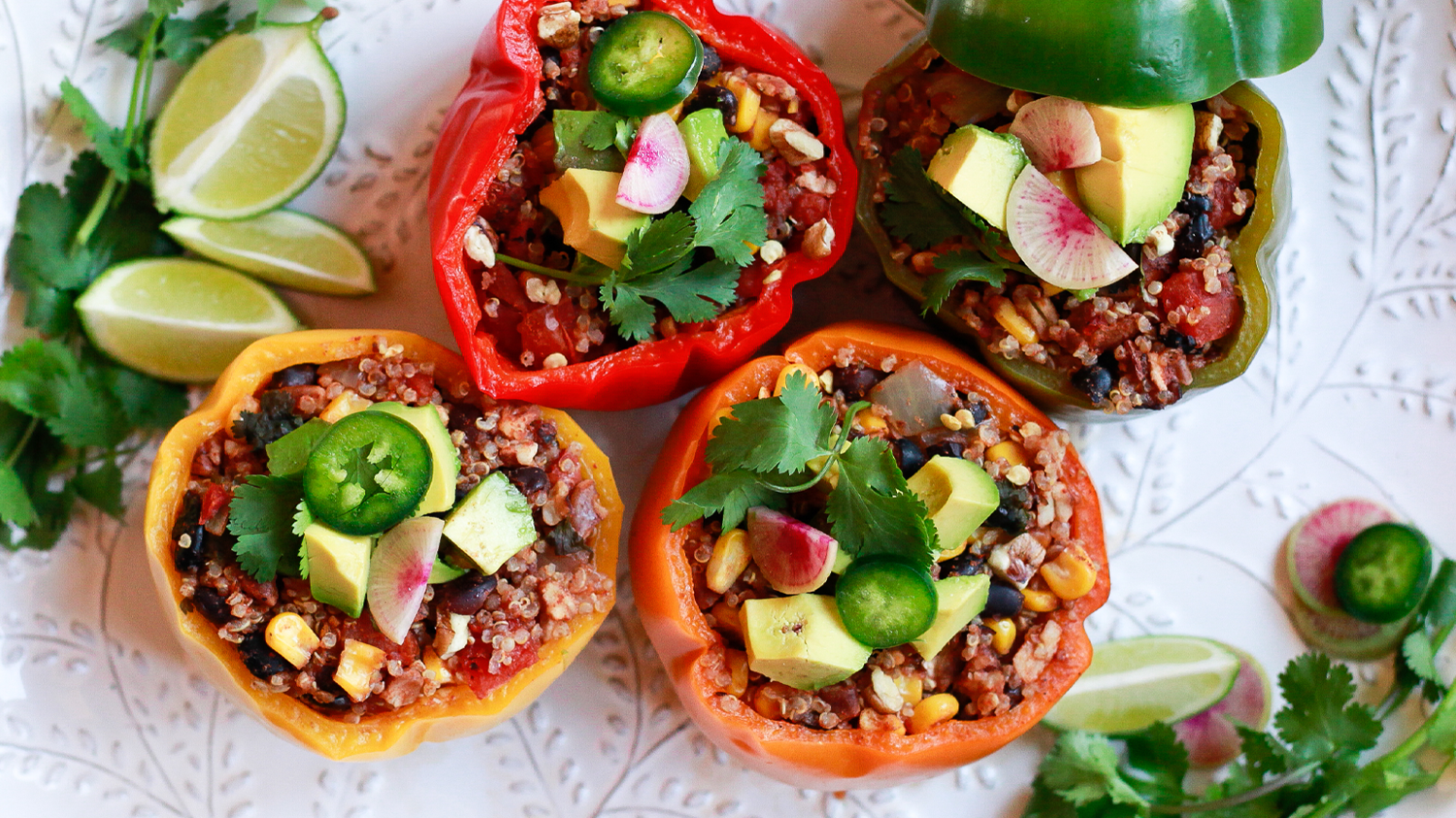 Quinoa and Pecan Stuffed Peppers | American Pecan Promotion Board